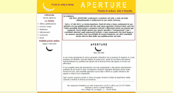 Desktop Screenshot of aperture-rivista.it